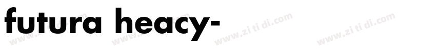 futura heacy字体转换